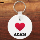 Porte-clés I Love Adam (Recto)