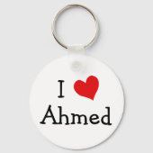 Porte-clés I Love Ahmed (Recto)