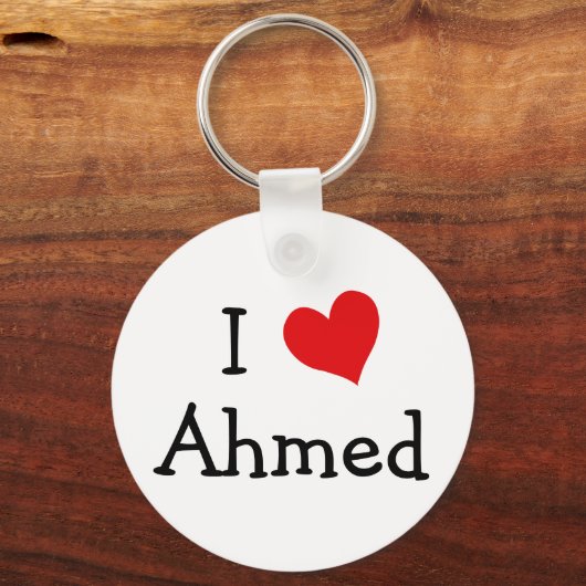 Porte-clés I Love Ahmed (Recto)