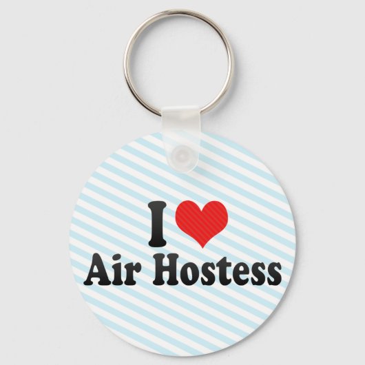 Porte-clés I Love Air Hostess (Recto)