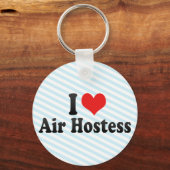 Porte-clés I Love Air Hostess (Recto)