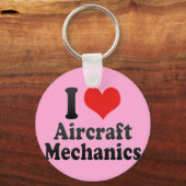 Porte-clés I Love Aircraft Mechanics (Recto)
