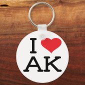 Porte-clés I Love AK - Coeur - Porte - clé (Recto)