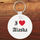 Porte-clés I Love Alaska (Recto)