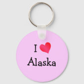 Porte-clés I Love Alaska (Recto)