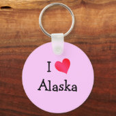 Porte-clés I Love Alaska (Recto)