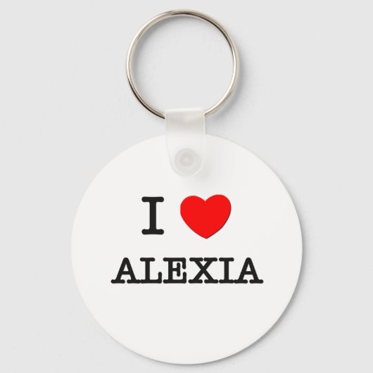 Porte-clés I Love Alexia (Recto)
