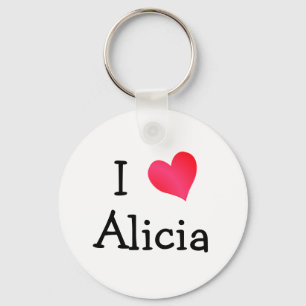 Porte-clés I Love Alicia