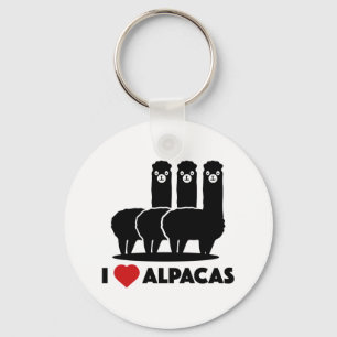 Porte-clés I Love Alpacas