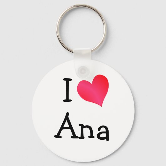 Porte-clés I Love Ana (Recto)