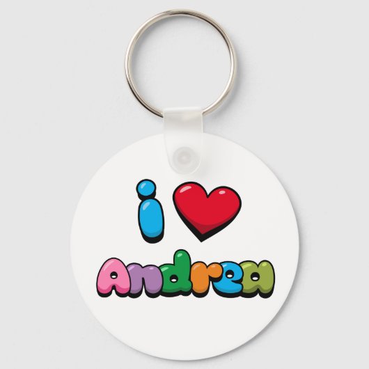 Porte-clés I Love Andrea (Recto)