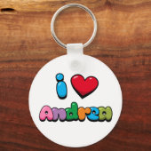Porte-clés I Love Andrea (Recto)
