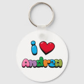 Porte-clés I Love Andrea (Verso)