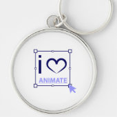 Porte-clés I Love Animate (Devant)