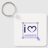 Porte-clés I Love Animate (Recto)