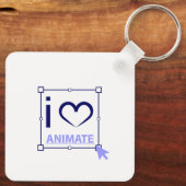 Porte-clés I Love Animate (Verso)