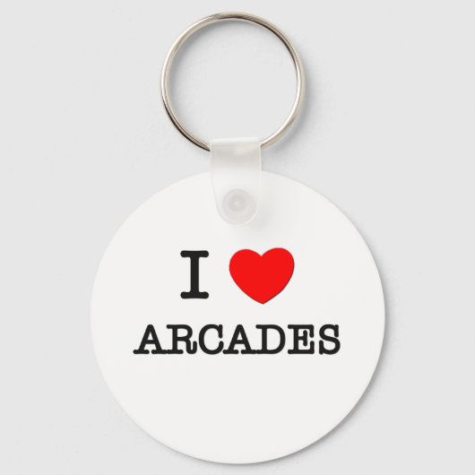 Porte-clés I Love Arcades (Recto)