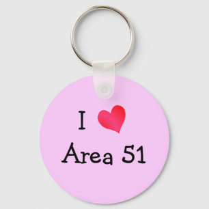 Porte-clés I Love Area 51