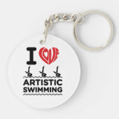 Porte-clés I Love Artistic Swimmer Synchro (Dos)