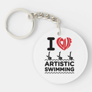 Porte-clés I Love Artistic Swimmer Synchro