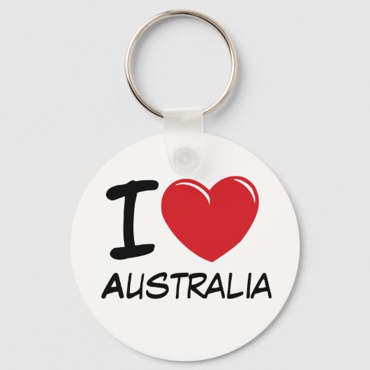 Porte-clés I Love Australia (Recto)