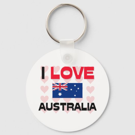Porte-clés I Love Australia (Recto)