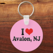 Porte-clés I Love Avalon, NJ (Recto)