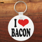 Porte-clés I Love Bacon (Recto)