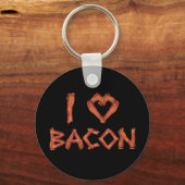 Porte-clés I Love Bacon (Recto)