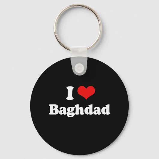 Porte-clés I Love Baghdad Tshirt blanc (Recto)