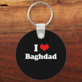 Porte-clés I Love Baghdad Tshirt blanc (Recto)