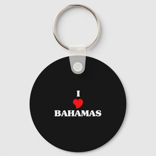 Porte-clés I Love Bahamas (Recto)