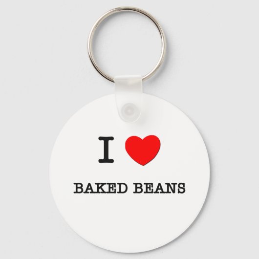 Porte-clés I Love BAKED BEANS ( nourriture ) (Recto)