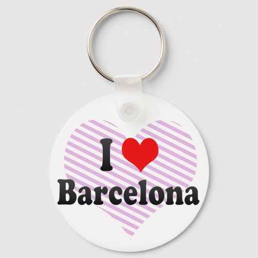 Porte-clés I Love Barcelona, Espagne (Recto)