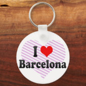 Porte-clés I Love Barcelona, Espagne (Recto)