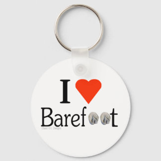 Porte-clés I Love Barefoot hoves keyring