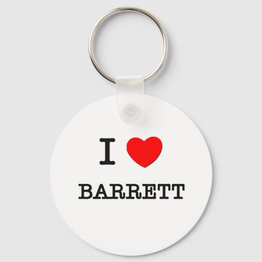 Porte-clés I Love Barrett (Recto)