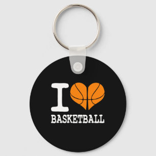 Porte-clés I Love Basketball Ball Sports Athlétisme Lover Cad