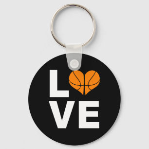 Porte-clés I Love Basketball Sports Athlete Player Cadeau