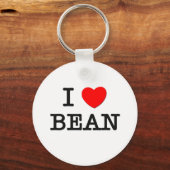 Porte-clés I Love Bean (Recto)