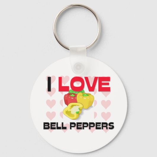 Porte-clés I Love Bell Peppers (Recto)