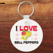 Porte-clés I Love Bell Peppers (Recto)