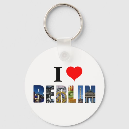 Porte-clés I Love Berlin Allemagne Travel City Photo (Recto)