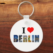 Porte-clés I Love Berlin Allemagne Travel City Photo (Verso)