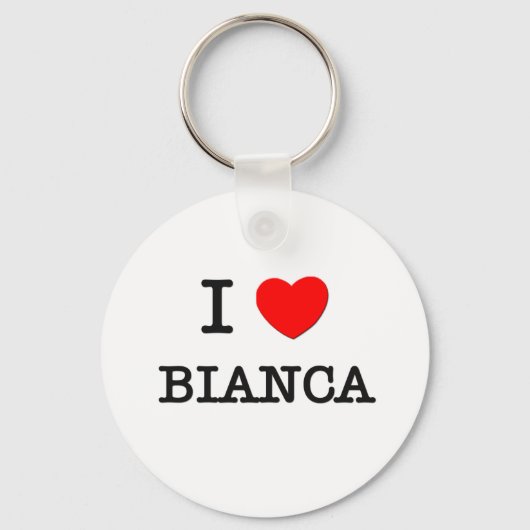 Porte-clés I Love Bianca (Recto)