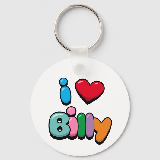 Porte-clés I Love Billy (Recto)