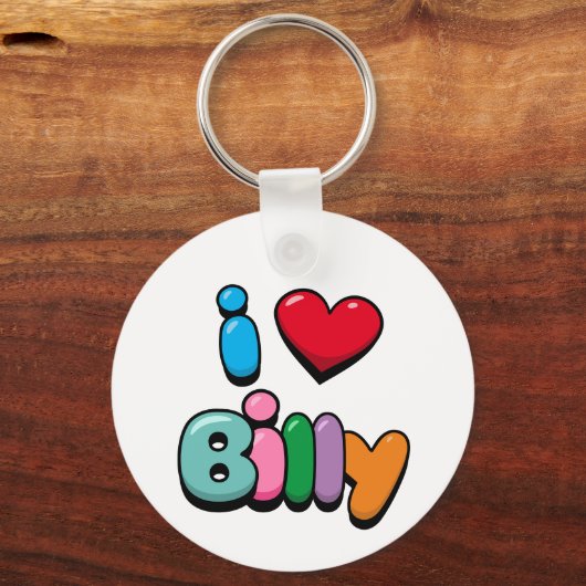 Porte-clés I Love Billy (Verso)