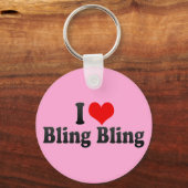 Porte-clés I Love Bling Bling (Recto)