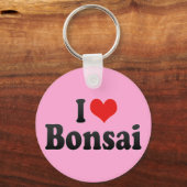 Porte-clés I Love Bonsai (Recto)