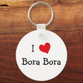 Porte-clés I Love Bora Bora (Recto)